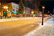 Кострома вечером зимой