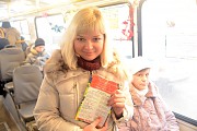 Новогодний троллейбус в Костроме