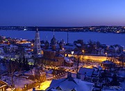 Зимняя Кострома вечером